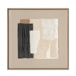 SOFTNESS OF HUES ΠΙΝΑΚΑΣ ΔΙΑΚΟΣΜΗΣΗΣ ΛΙΝΟ ΠΟΛΥΧΡΩΜΟ ΞΥΛΟ ΚΟΡΝΙΖΑ ΦΥΣΙΚΟ 80x80xH5cm 030614