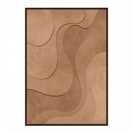 OASIS REFUGE ΠΙΝΑΚΑΣ ΔΙΑΚΟΣΜΗΣΗΣ MDF TERRACOTTA PVC ΦΥΛΛΟ ΚΟΡΝΙΖΑ ΚΑΦΕ 80x120xH4,3cm 031350