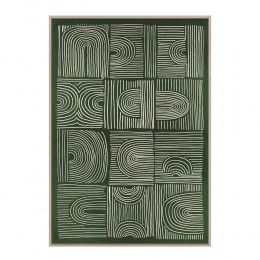 TUPIK ΠΙΝΑΚΑΣ ΔΙΑΚΟΣΜΗΣΗΣ 100x140x4cm ΚΑΜΒΑΣ ΠΡΑΣΙΝΟ ΜΠΕΖ ΞΥΛΟ ΦΥΣΙΚΟ