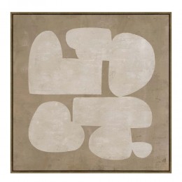 IMITATION ΠΙΝΑΚΑΣ ΔΙΑΚΟΣΜΗΣΗΣ 80x80x4 ΚΑΜΒΑΣ ΜΠΕΖ MDF ΚΑΦΕ 031427