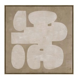 IMITATION ΠΙΝΑΚΑΣ ΔΙΑΚΟΣΜΗΣΗΣ 80x80x4 ΚΑΜΒΑΣ ΜΠΕΖ MDF ΚΑΦΕ 031428