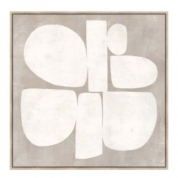 IMITATION GRIS ΠΙΝΑΚΑΣ ΔΙΑΚΟΣΜΗΣΗΣ 80x80x4 ΚΑΜΒΑΣ ΓΚΡΙ ΛΕΥΚΟ MDF ΦΥΣΙΚΟ 031429