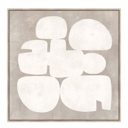 IMITATION GRIS ΠΙΝΑΚΑΣ ΔΙΑΚΟΣΜΗΣΗΣ 80x80x4 ΚΑΜΒΑΣ ΓΚΡΙ ΛΕΥΚΟ MDF ΦΥΣΙΚΟ 031430