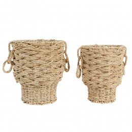 POROS ΚΑΛΑΘΙ SET 2ΤΜΧ 29x29x35 ΦΥΛΛΑ ΚΑΛΑΜΠΟΚΙΟΥ ΦΥΣΙΚΟ