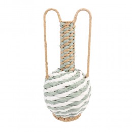 KEA ΒΑΖΟ 21x21x46 PAPER ROPE ΦΥΣΙΚΟ ΛΕΥΚΟ ΜΕΝΤΑ 031558