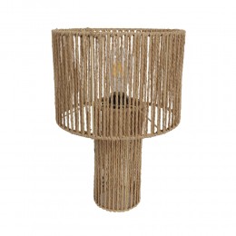 THASOS ΦΩΤΙΣΤΙΚΟ ΕΠΙΤΡΑΠΕΖΙΟ 36x36x51 PAPER ROPE ΦΥΣΙΚΟ ΣΙΔΕΡΟ