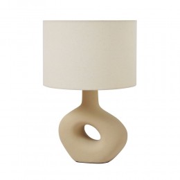 PEBBLE ΦΩΤΙΣΤΙΚΟ ΕΠΙΤΡΑΠΕΖΙΟ 23x12x49 ΚΕΡΑΜΙΚΟ ΜΠΕΖ ΛΙΝΟ ΜΠΕΖ