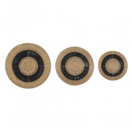 NUBIA ΔΙΑΚΟΣΜΗΤΙΚΟ ΤΟΙΧΟΥ SET 3ΤΜΧ 60x60x5 ΜΕΤΑΛΛΟ ΜΑΥΡΟ ΦΥΣΙΚΟ ΧΑΡΤΙ