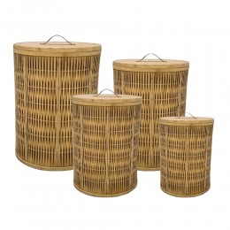 RIBBONS ΚΑΛΑΘΙ ΜΕ ΚΑΠΑΚΙ SET 4TMX 47x47x62 ΞΥΛΟ ΕΛΑΤΟΥ ΦΥΣΙΚΟ ΔΕΡΜΑ