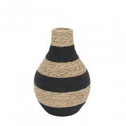 NUBIA ΒΑΖΟ ΣΧΟΙΝΙ PLYWOOD ΦΥΣΙΚΟ ΜΑΥΡΟ 29x29xH42,5cm 032076