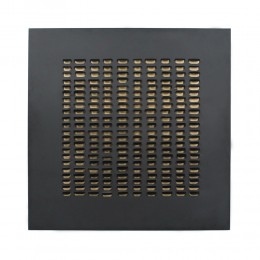 ESCAPE ΠΙΝΑΚΑΣ ΜΕΤΑΛΛΟ ΜΑΥΡΟ ΧΡΥΣΟ MDF 80x80xH4,5cm 032107