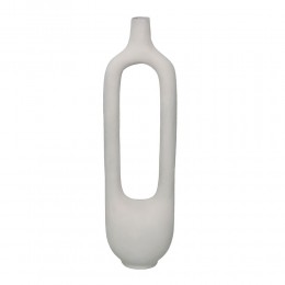 FINTON ΒΑΖΟ 17x14x62cm ΑΛΟΥΜΙΝΙΟ ΛΕΥΚΟ