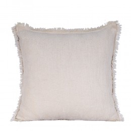 RASUL ΔΙΑΚΟΣΜΗΤΙΚΟ ΜΑΞΙΛΑΡΙ 45x45cm ΥΦΑΣΜΑ ΛΕΥΚΟ POLYESTER