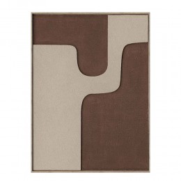 MEADOW A ΠΙΝΑΚΑΣ ΔΙΑΚΟΣΜΗΤΙΚΟΣ ΜΕ ΚΟΡΝΙΖΑ 60x80x3.2cm ΚΑΜΒΑΣ ΚΑΦΕ BEIGE ΞΥΛΟ ΦΥΣΙΚΟ