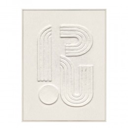 CURVA 2 ΠΙΝΑΚΑΣ ΔΙΑΚΟΣΜΗΤΙΚΟΣ ΜΕ ΚΟΡΝΙΖΑ 70x90x3.8cm ΚΑΜΒΑΣ BEIGE BEIGE ΞΥΛΟ ΦΥΣΙΚΟ