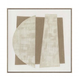 LIGHT MOUNT B ΠΙΝΑΚΑΣ ΔΙΑΚΟΣΜΗΤΙΚΟΣ ΜΕ ΚΟΡΝΙΖΑ 80x80x3.8cm ΚΑΜΒΑΣ BEIGE BEIGE ΞΥΛΟ ΦΥΣΙΚΟ