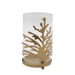 EMBER ΒΑΣΗ ΡΕΣΩ 12.5x12.5x21 ΜΕΤΑΛΛΟ ΧΡΥΣΟ ΜΕΤΑΛΛΙΚΟ ΓΥΑΛΙ