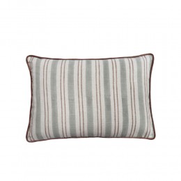 ROMANTICO ΔΙΑΚΟΣΜΗΤΙΚΟ ΜΑΞΙΛΑΡΙ 50x50cm ΥΦΑΣΜΑ ΜΠΕΖ ΑΝΘΡΑΚΙ ΚΕΡΑΜΙΔΙ