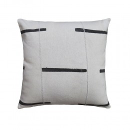 ISLE A ΔΙΑΚΟΣΜΗΤΙΚΟ ΜΑΞΙΛΑΡΙ 50x50cm ΥΦΑΣΜΑ ΛΕΥΚΟ ΜΑΥΡΟ