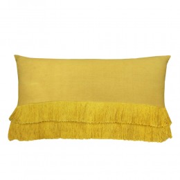 SENAPE ΔΙΑΚΟΣΜΗΤΙΚΟ ΜΑΞΙΛΑΡΙ 60x40cm ΥΦΑΣΜΑ ΚΙΤΡΙΝΟ