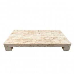 TRAVERTINO ΔΙΣΚΟΣ ΔΙΑΚΟΣΜΗΣΗΣ 34x17x4.5cm POLYRESIN STONE