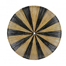 IRIDA ΔΙΑΚΟΣΜΗΤΙΚΟ ΤΟΙΧΟΥ 41x41x6cm ΓΙΟΥΤΑ ΦΥΣΙΚΟ ΜΑΥΡΟ