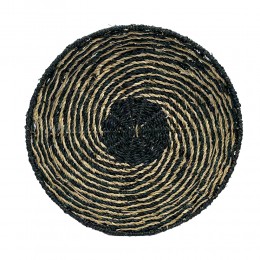 IRIS ΔΙΑΚΟΣΜΗΤΙΚΟ ΤΟΙΧΟΥ 51x51x6cm SEAGRASS ΜΑΥΡΟ ΦΥΣΙΚΟ