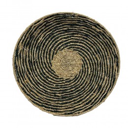 IRIS ΔΙΑΚΟΣΜΗΤΙΚΟ ΤΟΙΧΟΥ 51x51x6cm SEAGRASS ΦΥΣΙΚΟ ΜΑΥΡΟ