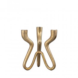 TREPPIEDE ΚΗΡΟΠΗΓΙΟ 21x19x25cm ΑΛΟΥΜΙΝΙΟ ΧΡΥΣΟ