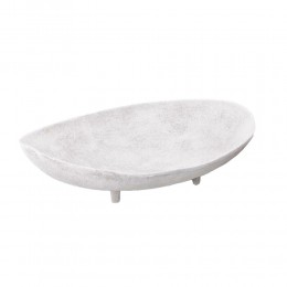 PEDESTAL ΜΠΩΛ ΜΕ ΠΟΔΙ 45x33x12cm ΑΛΟΥΜΙΝΙΟ ΑΣΠΡΟ