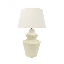 ELYSIA ΦΩΤΙΣΤΙΚΟ ΕΠΙΤΡΑΠΕΖΙΟ 35x35x58cm ΚΕΡΑΜΙΚΟ ΜΠΕΖ ΛΙΝΟ ΜΠΕΖ