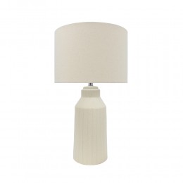 ONIA ΦΩΤΙΣΤΙΚΟ ΕΠΙΤΡΑΠΕΖΙΟ 30x30x53cm ΚΕΡΑΜΙΚΟ ΜΠΕΖ ΛΙΝΟ ΜΠΕΖ