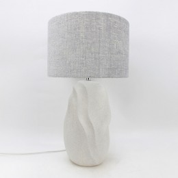 INIR ΦΩΤΙΣΤΙΚΟ ΕΠΙΤΡΑΠΕΖΙΟ 32x32x57cm ΚΕΡΑΜΙΚΟ ΜΠΕΖ ΛΙΝΟ ΓΚΡΙ