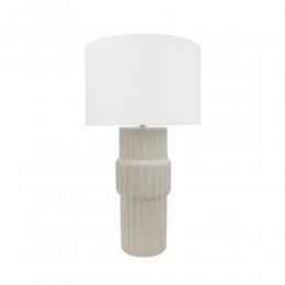 MARO ΦΩΤΙΣΤΙΚΟ ΕΠΙΤΡΑΠΕΖΙΟ 33x3x59cm ΚΕΡΑΜΙΚΟ ΓΚΡΙ ΑΝΟΙΧΤΟ ΛΙΝΟ ΛΕΥΚΟ