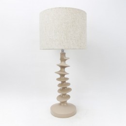 STRIO ΦΩΤΙΣΤΙΚΟ ΕΠΙΤΡΑΠΕΖΙΟ 28x28x61cm RESIN ΜΠΕΖ ΛΙΝΟ ΜΠΕΖ