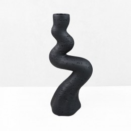 ANGLES I ΚΗΡΟΠΗΓΙΟ ΔΙΑΚΟΣΜΗΤΙΚΟ 10.5x7x23.5cm RESIN ΜΑΥΡΟ