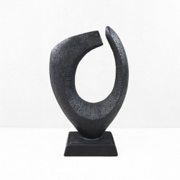 PULSE II ΔΙΑΚΟΣΜΗΤΙΚΟ 18.5x8.5x30cm RESIN ΜΑΥΡΟ