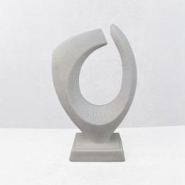 PULSE III ΔΙΑΚΟΣΜΗΤΙΚΟ 18.5x8.5x30cm RESIN ΑΣΠΡΟ