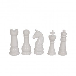 STRATEGO ΔΙΑΚΟΣΜΗΤΙΚΟ ΠΙΟΝΙ 6.8x6x15cm ΚΕΡΑΜΙΚΟ ΑΣΠΡΟ