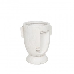 MUSE ΒΑΖΟ 23x20x28cm MgO ΑΣΠΡΟ