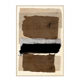 CRADLE ΠΙΝΑΚΑΣ ΔΙΑΚΟΣΜΗΤΙΚΟΣ ΜΕ ΚΟΡΝΙΖΑ 82.6x4.3x122.6cm ΚΑΜΒΑΣ ΜΠΕΖ ΚΑΦΕ ΜΑΥΡΟ ΓΚΡΙ PS