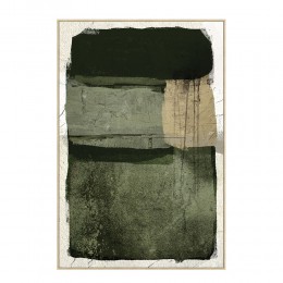 ALIGN ΠΙΝΑΚΑΣ ΔΙΑΚΟΣΜΗΤΙΚΟΣ ΜΕ ΚΟΡΝΙΖΑ 82.6x4.3x122.6cm ΚΑΜΒΑΣ ΠΡΑΣΙΝΟ ΓΚΡΙ PS