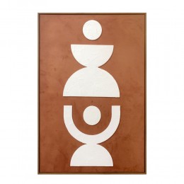 EQUILIBRIUM ΠΙΝΑΚΑΣ ΔΙΑΚΟΣΜΗΤΙΚΟΣ ΜΕ ΚΟΡΝΙΖΑ 82.6x4.3x122.6cm ΚΑΜΒΑΣ ΠΟΡΤΟΚΑΛΙ PS