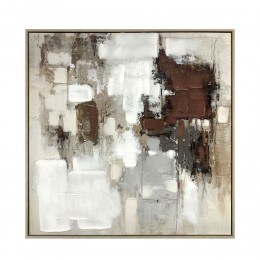 OMBRA I ΠΙΝΑΚΑΣ ΔΙΑΚΟΣΜΗΤΙΚΟΣ ΜΕ ΚΟΡΝΙΖΑ 82.6x4.3x82.6cm ΚΑΜΒΑΣ ΠΟΛΥΧΡΩΜΟ PS