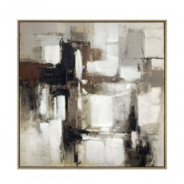 OMBRA II ΠΙΝΑΚΑΣ ΔΙΑΚΟΣΜΗΤΙΚΟΣ ΜΕ ΚΟΡΝΙΖΑ 82.6x4.3x82.6cm ΚΑΜΒΑΣ ΠΟΛΥΧΡΩΜΟ PS