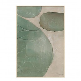 RHEA ΠΙΝΑΚΑΣ ΔΙΑΚΟΣΜΗΤΙΚΟΣ ΜΕ ΚΟΡΝΙΖΑ 82.6x4.3x122.6cm ΚΑΜΒΑΣ ΛΑΔΙ ΜΠΕΖ PS