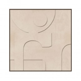 CALMA ΠΙΝΑΚΑΣ ΔΙΑΚΟΣΜΗΤΙΚΟΣ ΜΕ ΚΟΡΝΙΖΑ 102.6x4.3x102.6cm ΚΑΜΒΑΣ ΜΠΕΖ PS