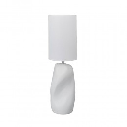 SERENE ΦΩΤΙΣΤΙΚΟ ΕΠΙΤΡΑΠΕΖΙΟ 18.2x18.2x64cm STONEWARE ΑΣΠΡΟ ΥΦΑΣΜΑ