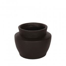 ARDINE ΒΑΖΟ 25x25x20cm MgO ΜΑΥΡΟ