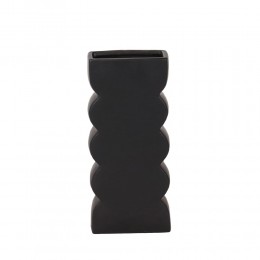 VEI ΒΑΖΟ 14.5x7x30.5cm ΚΕΡΑΜΙΚΟ ΜΑΥΡΟ